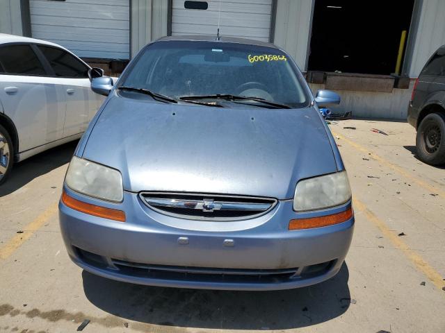 KL1TD66617B770035 - 2007 CHEVROLET AVEO BASE BLUE photo 5