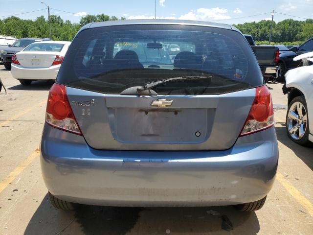 KL1TD66617B770035 - 2007 CHEVROLET AVEO BASE BLUE photo 6