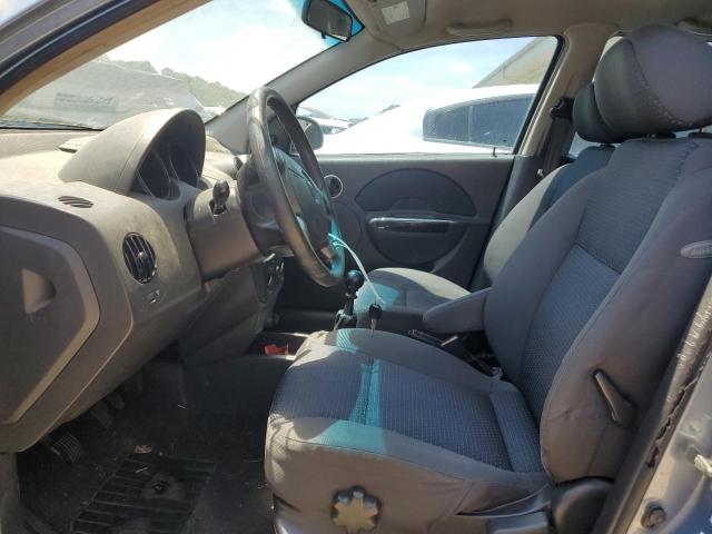 KL1TD66617B770035 - 2007 CHEVROLET AVEO BASE BLUE photo 7