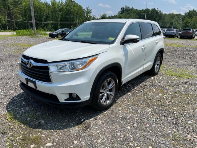 5TDBKRFH2ES009839 - 2014 TOYOTA HIGHLANDER LE WHITE photo 1