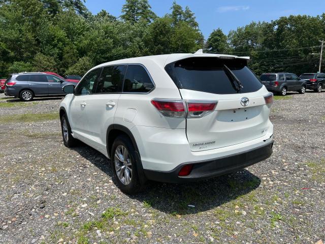 5TDBKRFH2ES009839 - 2014 TOYOTA HIGHLANDER LE WHITE photo 2