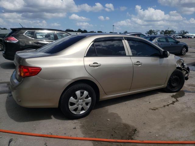 1NXBU40E39Z021765 - 2009 TOYOTA COROLLA BASE 金色 照片 3
