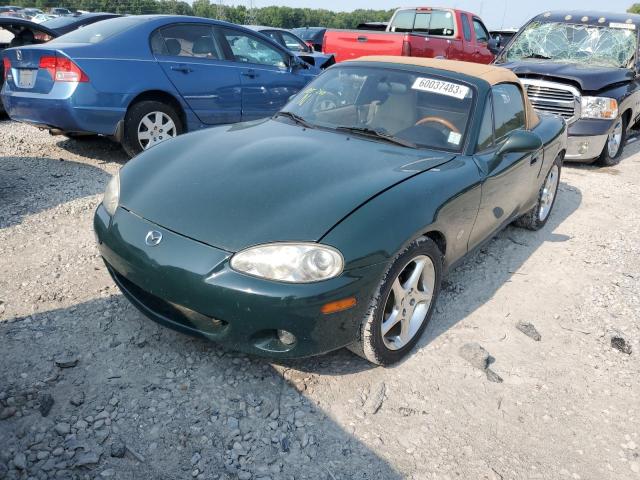 JM1NB353210214008 - 2001 MAZDA MX-5 MIATA BASE GREEN photo 1