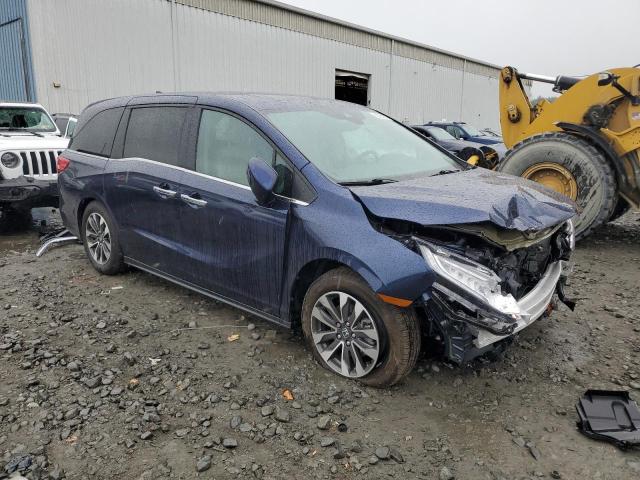 5FNRL6H64PB015347 - 2023 HONDA ODYSSEY EXL BLUE photo 4