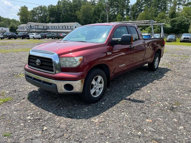 5TFCV54138X006165 - 2008 TOYOTA TUNDRA DOUBLE CAB RED photo 1