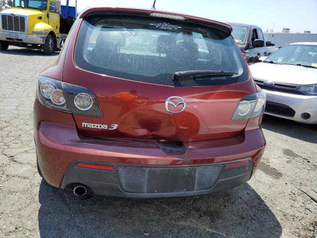 JM1BK344081102602 - 2008 MAZDA 3 HATCHBACK BURGUNDY photo 6