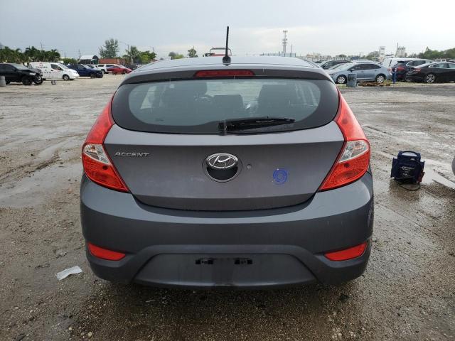 KMHCT5AE6FU215519 - 2015 HYUNDAI ACCENT GS GRAY photo 6