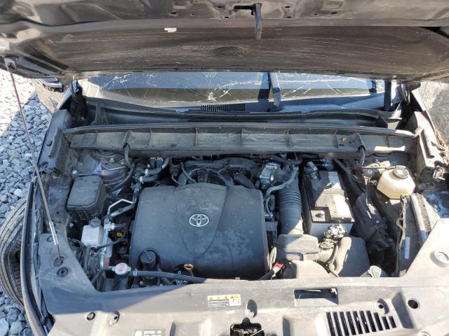 5TDGZRBH8NS189321 - 2022 TOYOTA HIGHLANDER XLE ნაცრისფერი ფოტო 12