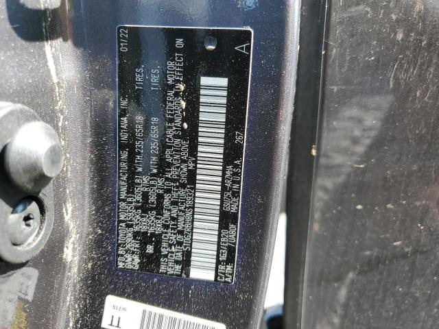 5TDGZRBH8NS189321 - 2022 TOYOTA HIGHLANDER XLE ნაცრისფერი ფოტო 13