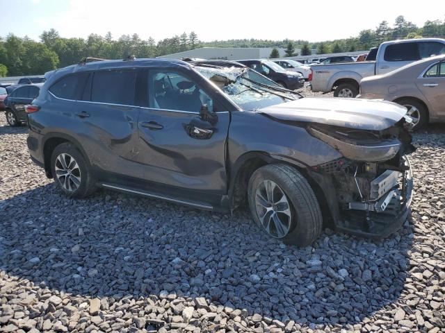 5TDGZRBH8NS189321 - 2022 TOYOTA HIGHLANDER XLE ნაცრისფერი ფოტო 4
