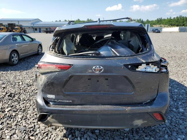 5TDGZRBH8NS189321 - 2022 TOYOTA HIGHLANDER XLE ნაცრისფერი ფოტო 6