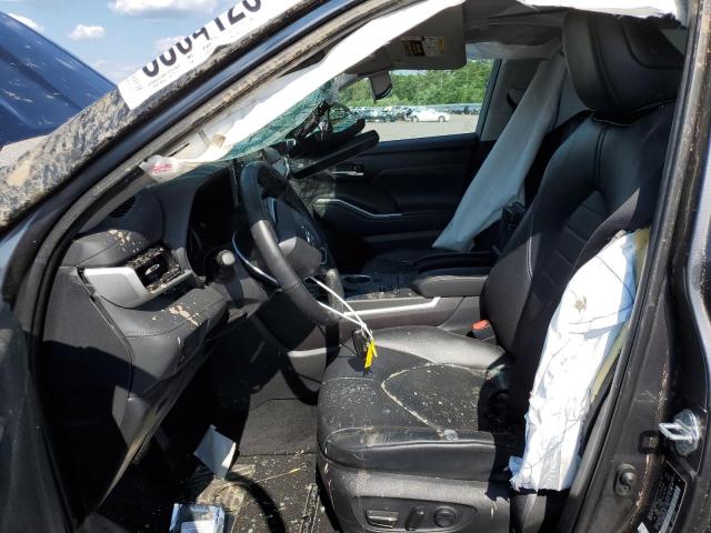 5TDGZRBH8NS189321 - 2022 TOYOTA HIGHLANDER XLE ნაცრისფერი ფოტო 7