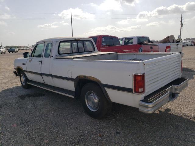 3B7KE23C3NM569909 - 1992 DODGE D-SERIES D200 WHITE photo 2