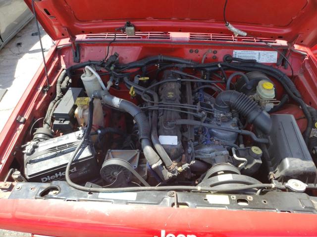 1J4FF58SXYL199817 - 2000 JEEP CHEROKEE CLASSIC RED photo 12