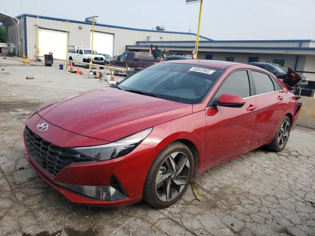 KMHLP4AG5NU342292 - 2022 HYUNDAI ELANTRA LIMITED RED photo 1