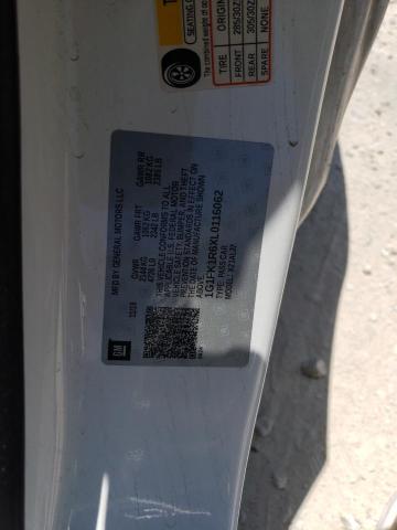 1G1FK1R6XL0116062 - 2020 CHEVROLET CAMARO ZL1 白色 照片 12