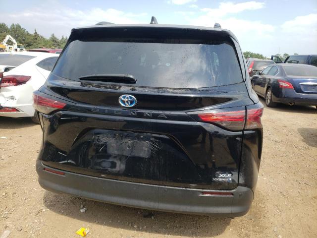 5TDYRKEC2NS134391 - 2022 TOYOTA SIENNA XLE BLACK photo 6