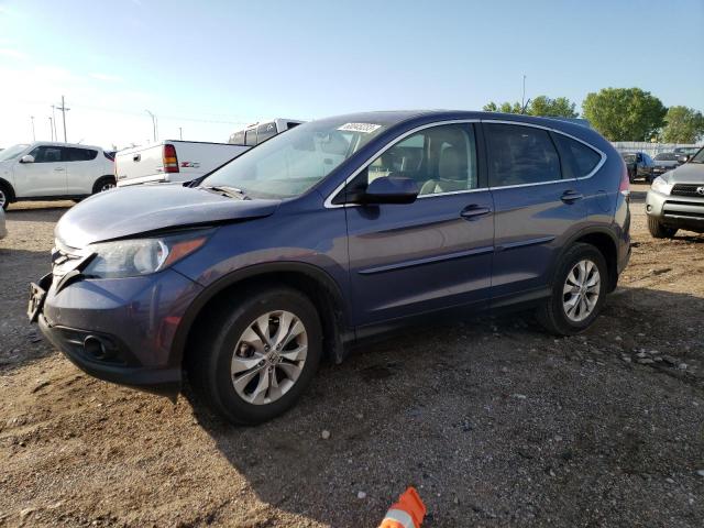 2HKRM4H51EH707721 - 2014 HONDA CR-V EX BLUE photo 1