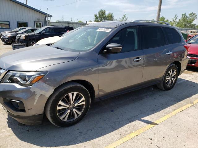 5N1DR2MN8HC673391 - 2017 NISSAN PATHFINDER S BLUE photo 1