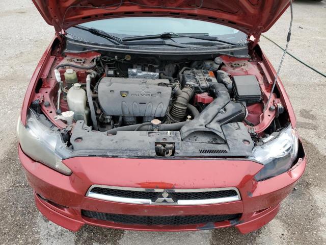 JA32U2FU6AU606477 - 2010 MITSUBISHI LANCER ES/ES SPORT წითელი ფოტო 11