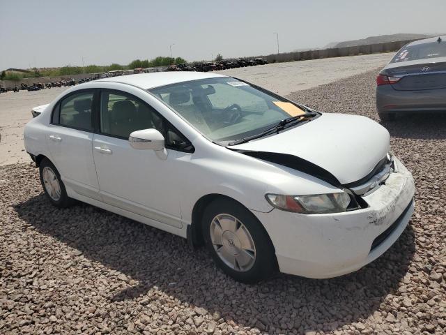 JHMFA36288S027091 - 2008 HONDA CIVIC HYBRID WHITE photo 4