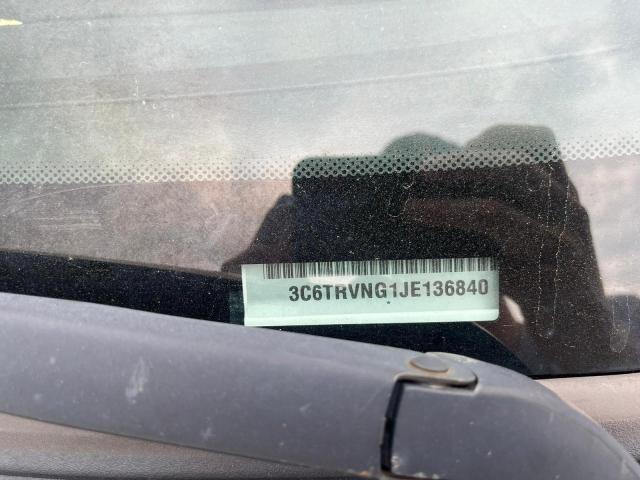 3C6TRVNG1JE136840 - 2018 RAM PROMASTER 1500 STANDARD WHITE photo 10