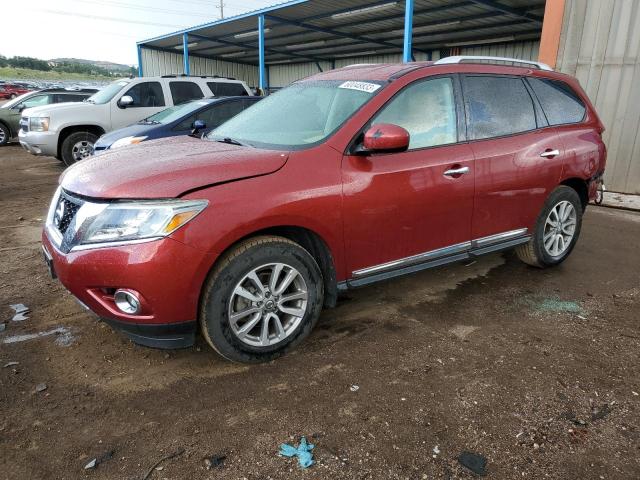 5N1AR2MN8EC720966 - 2014 NISSAN PATHFINDER S RED photo 1