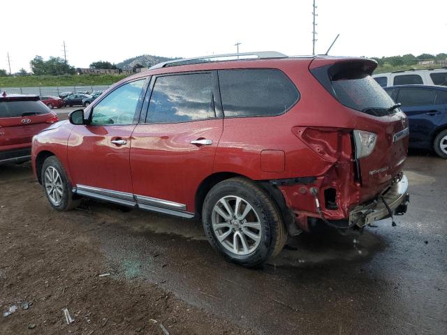 5N1AR2MN8EC720966 - 2014 NISSAN PATHFINDER S RED photo 2
