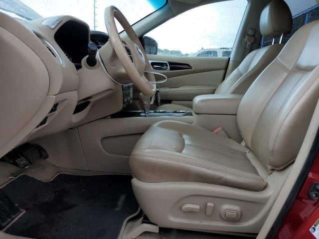 5N1AR2MN8EC720966 - 2014 NISSAN PATHFINDER S RED photo 7