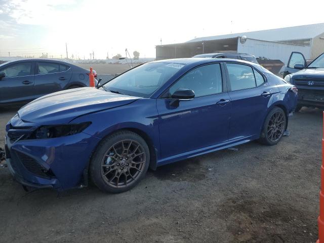 4T1G11BK4PU078294 - 2023 TOYOTA CAMRY SE NIGHT SHADE BLUE photo 1