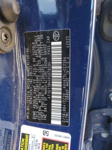 4T1G11BK4PU078294 - 2023 TOYOTA CAMRY SE NIGHT SHADE BLUE photo 13