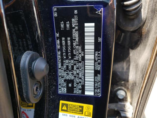 5TDJKRFH3GS303233 - 2016 TOYOTA HIGHLANDER XLE Qara foto 14