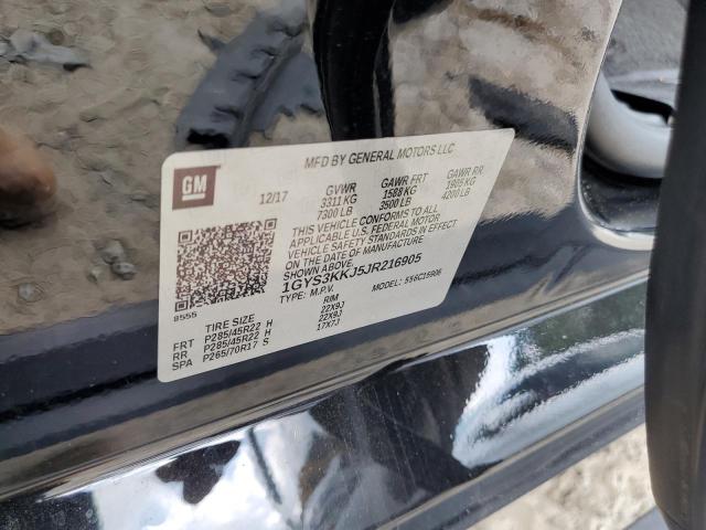 1GYS3KKJ5JR216905 - 2018 CADILLAC ESCALADE ESV PLATINUM შავი ფოტო 13