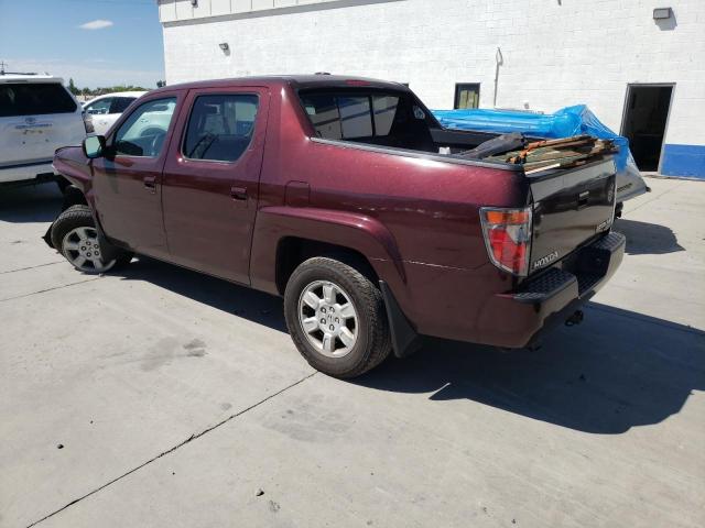 2HJYK16597H530653 - 2007 HONDA RIDGELINE RTL MAROON photo 2