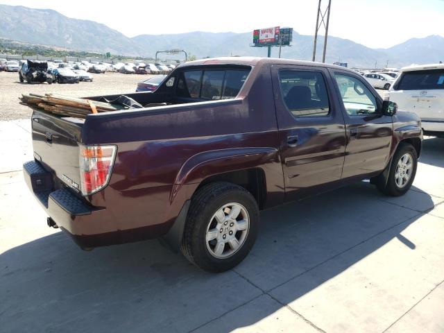 2HJYK16597H530653 - 2007 HONDA RIDGELINE RTL MAROON photo 3