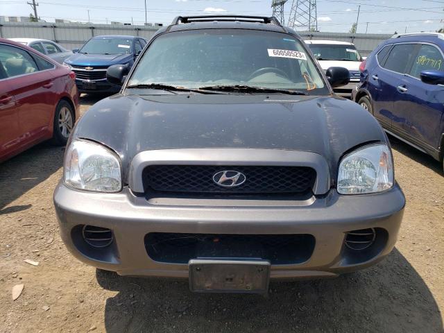 KM8SB12B14U830830 - 2004 HYUNDAI SANTA FE GL BLUE photo 5