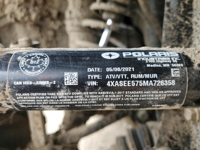 4XASEE575MA726358 - 2021 POLARIS SPORTSMAN 570 EPS 蓝色 照片 10