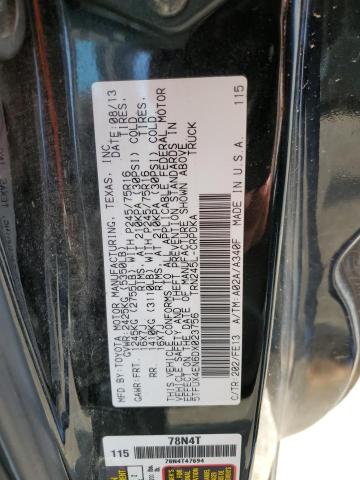 5TFUX4EN6DX023756 - 2013 TOYOTA TACOMA ACCESS CAB შავი ფოტო 13