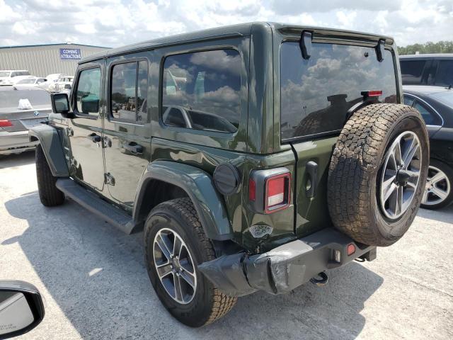 1C4HJXEG9PW571458 - 2023 JEEP WRANGLER SAHARA GREEN photo 2