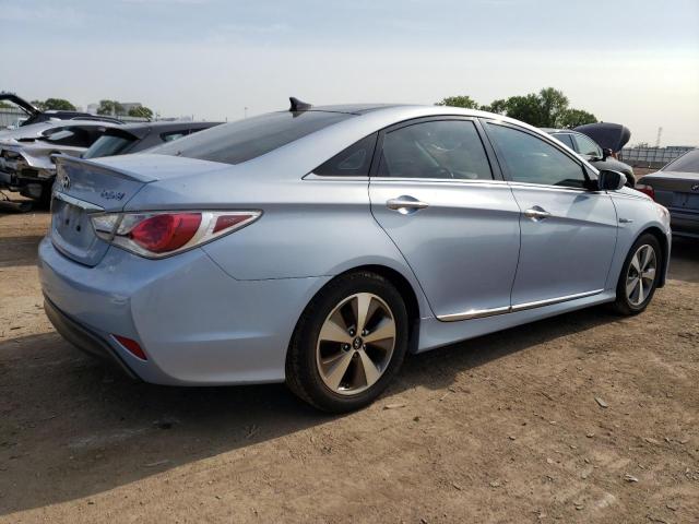 KMHEC4A48BA011911 - 2011 HYUNDAI SONATA HYBRID BLUE photo 3