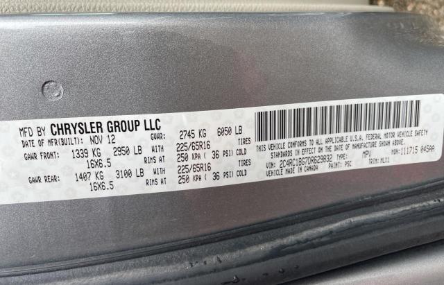 2C4RC1BG7DR629832 - 2013 CHRYSLER TOWN & COU TOURING 银色 照片 10