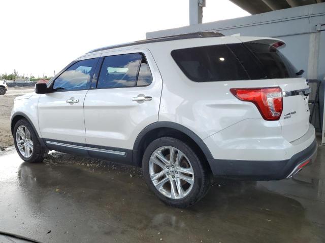 1FM5K7FH8HGD79155 - 2017 FORD EXPLORER LIMITED WHITE photo 2