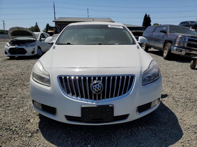 2G4GR5EK1C9115451 - 2012 BUICK REGAL WHITE photo 5