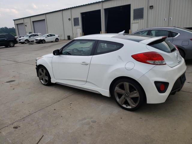 KMHTC6AE4DU111260 - 2013 HYUNDAI VELOSTER TURBO WHITE photo 2