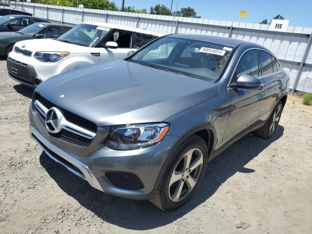 WDC0J4KBXHF160537 - 2017 MERCEDES-BENZ GLC COUPE 300 4MATIC GRAY photo 2