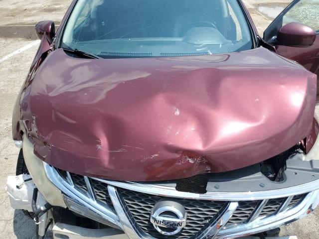 JN8AZ1MW3BW163728 - 2011 NISSAN MURANO S RED photo 12