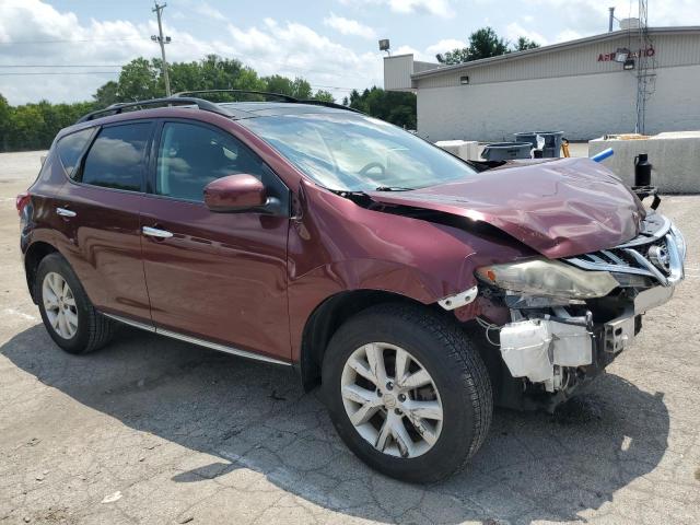 JN8AZ1MW3BW163728 - 2011 NISSAN MURANO S RED photo 4