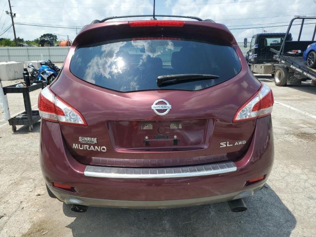 JN8AZ1MW3BW163728 - 2011 NISSAN MURANO S RED photo 6