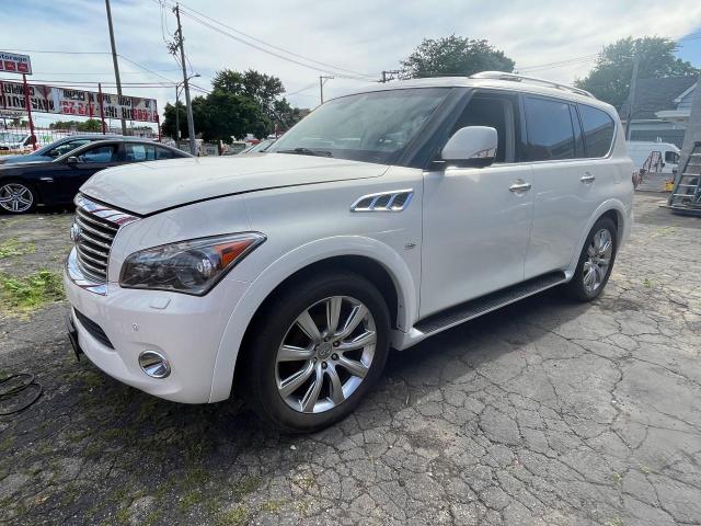 JN8AZ2ND2E9751559 - 2014 INFINITI QX80 WHITE photo 2