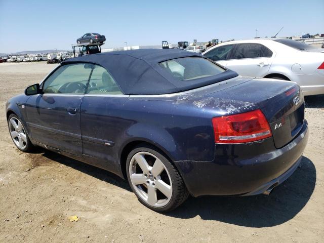 WAUAF48HX9K008027 - 2009 AUDI A4 2.0T CABRIOLET BLUE photo 2